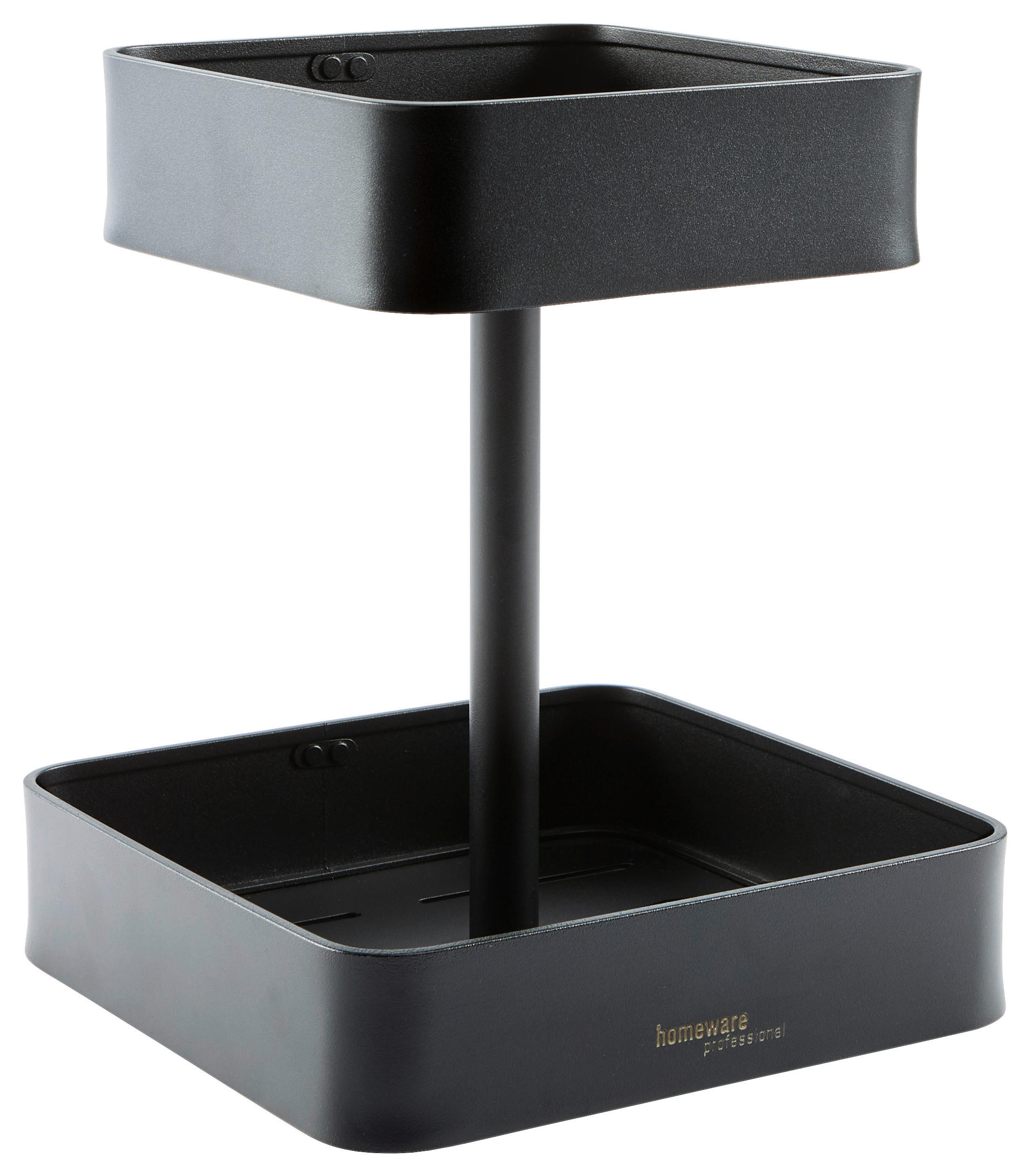 POSCHODOVÝ STOJAN    - čierna, Design, kov (21/21/26cm) - Homeware Profession.