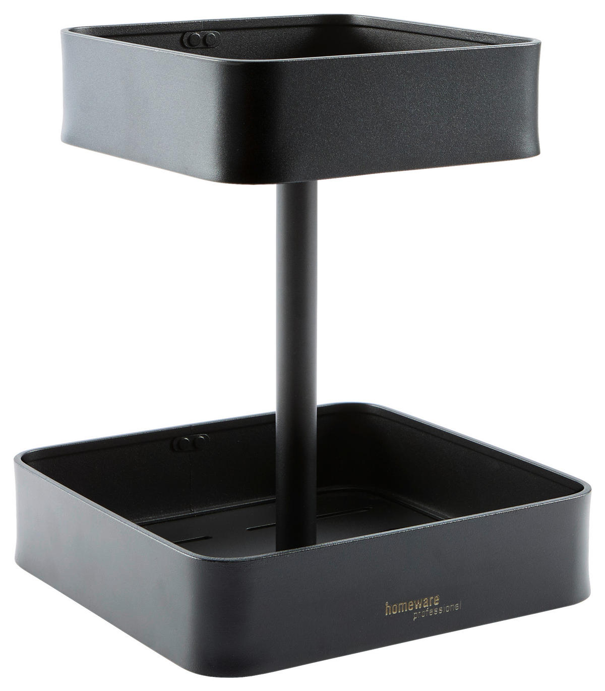 POSCHODOVÝ STOJAN    - čierna, Design, kov (21/21/26cm) - Homeware Profession.