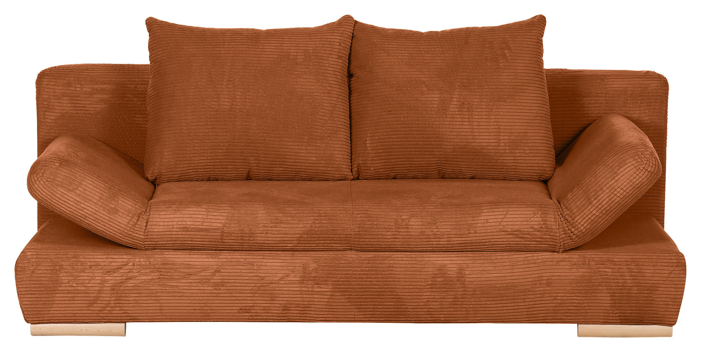 SCHLAFSOFA in Cord Kupferfarben  - Naturfarben/Kupferfarben, Konventionell, Holz/Textil (200/75/92cm) - Livetastic