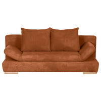SCHLAFSOFA in Cord Kupferfarben  - Naturfarben/Kupferfarben, KONVENTIONELL, Holz/Textil (200/75/92cm) - home24