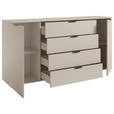 SIDEBOARD  in 180/90/40 cm  - Kaschmir/Schwarz, Basics, Holzwerkstoff/Kunststoff (180/90/40cm) - Carryhome