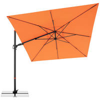 AMPELSCHIRM 280x280 cm Anthrazit  - Anthrazit/Orange, Basics, Textil/Metall (280/280cm) - Doppler