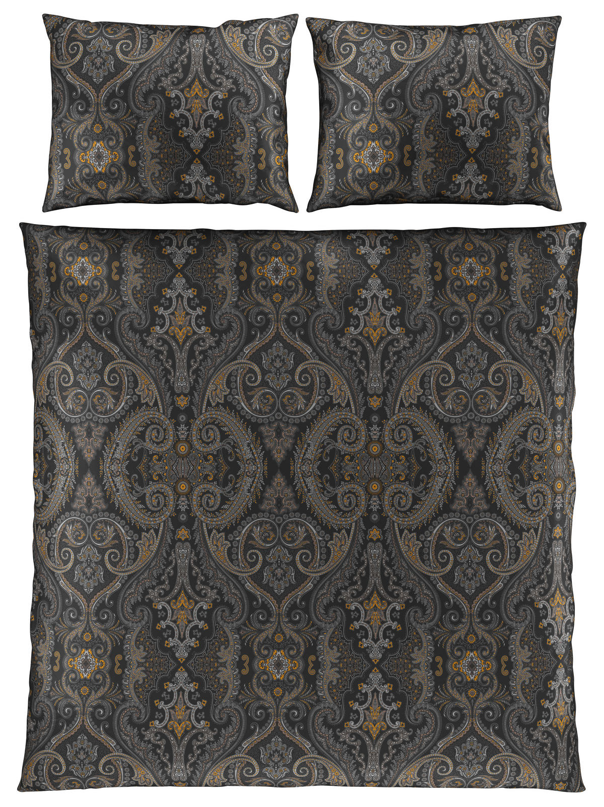 POSTELJNINA ELOISE 200/200 cm saten antracit  - antracit, Konvencionalno, tekstil (200/200cm) - Esposa