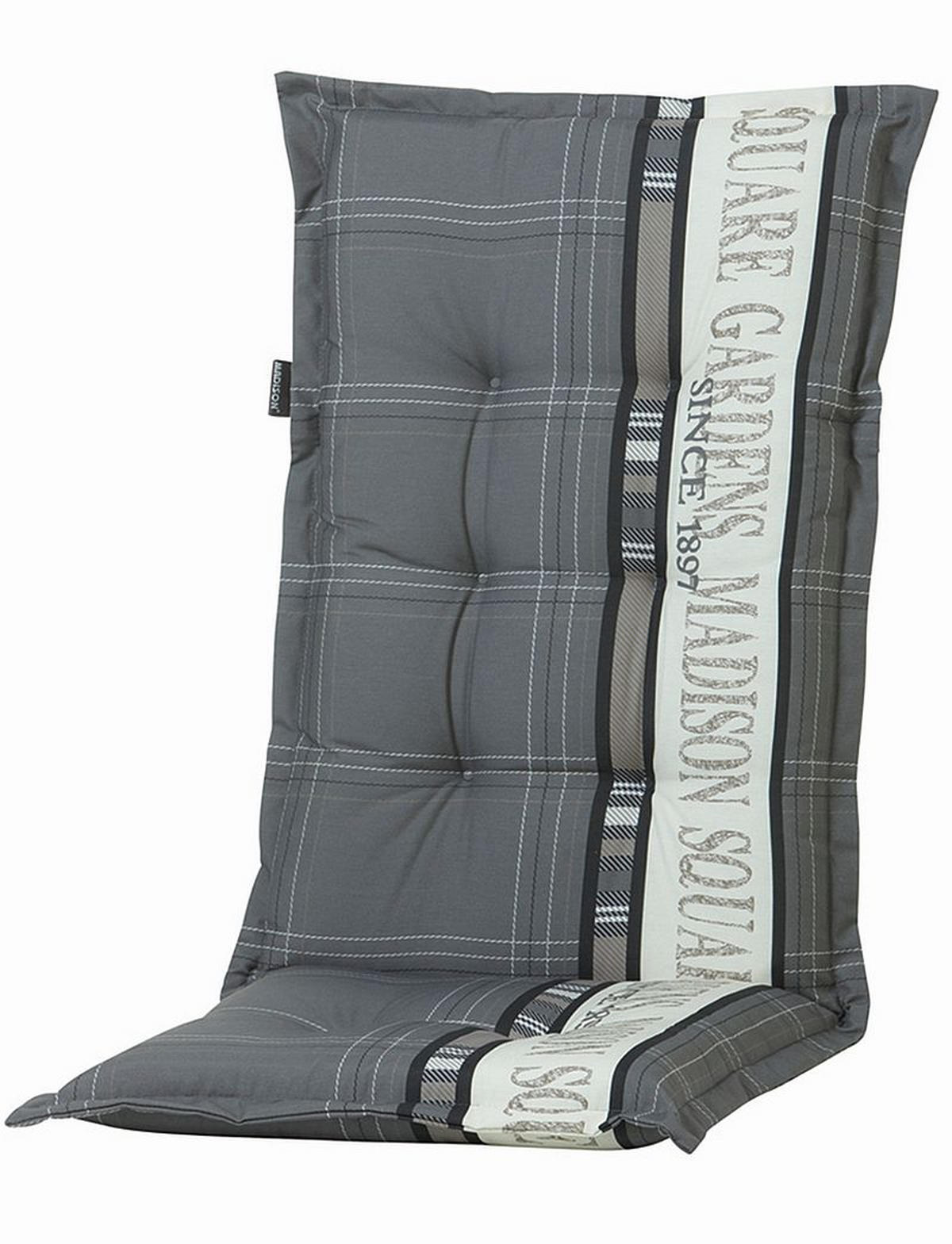 SESSELAUFLAGE Schriftzug  - Grau, KONVENTIONELL, Textil (50/8/123cm) - Ambia Garden