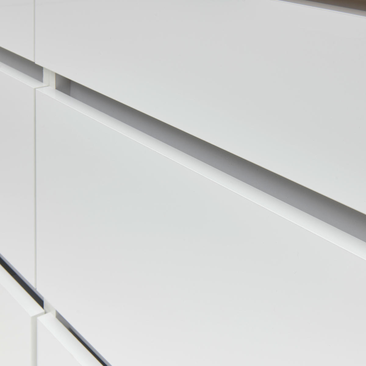 KÜCHENBLOCK 280 cm   in Weiss  - Weiss/Grau, Modern, Holzwerkstoff (280cm) - Respekta