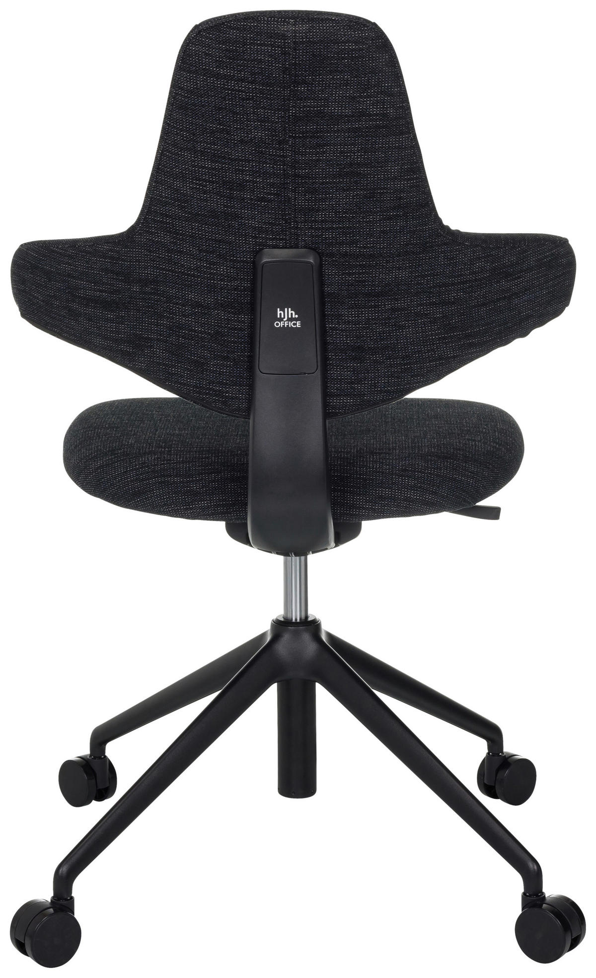 OTOČNÁ ŽIDLE, plochá tkanina, černá - černá, Moderní, kov/textil (58/87 - 97/57cm) - MID.YOU