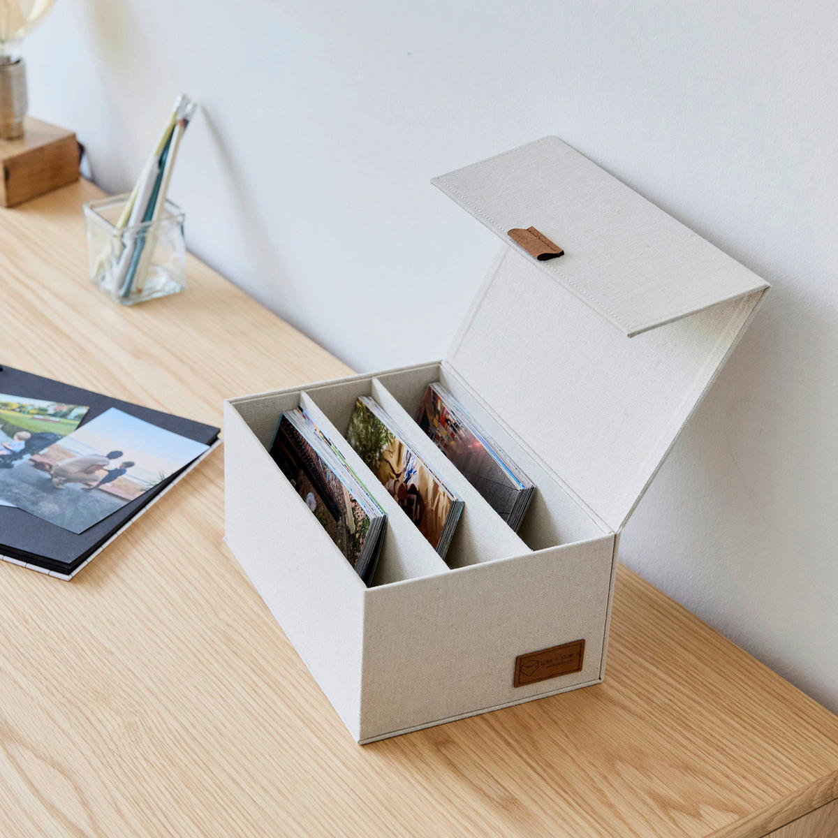 ORGANIZER  - Beige, Basics, Karton/Textil (28/18/12cm) - Store It