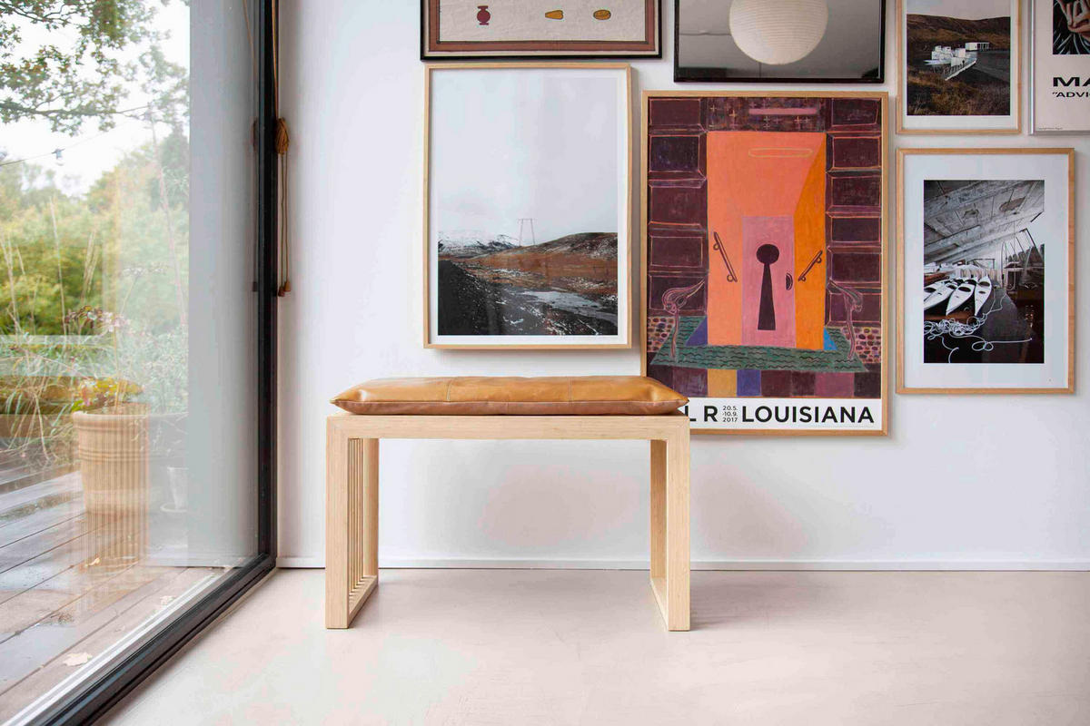 SITZBANK Holz Naturfarben  - Naturfarben, Design, Holz (73/43/35cm) - MID.YOU