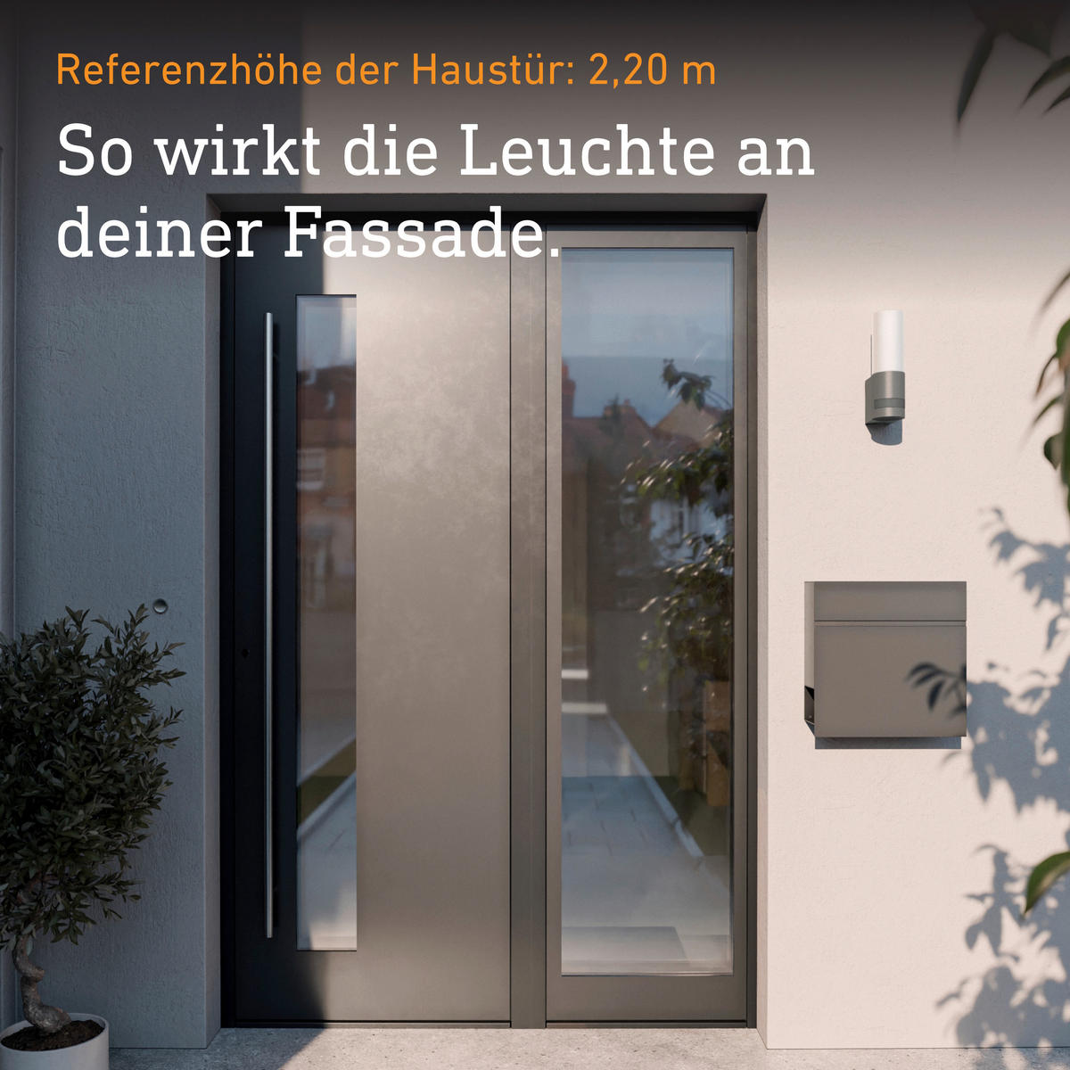 AUSSENLEUCHTE L 600er 7,8/26/13,1 cm  - Anthrazit, Trend, Metall (7,8/26/13,1cm) - Steinel