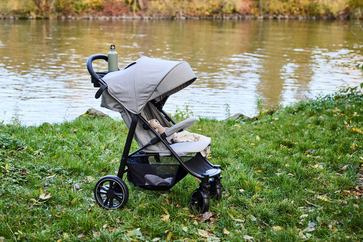 BUGGY Eezefold DLX Lunar  - Schwarz/Grau, Basics, Textil/Metall (59,4/103/93cm) - Graco