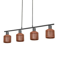 PENDELLEUCHTE 90,5/12,5/150 cm   - Braun, Basics, Stein/Metall (90,5/12,5/150cm) - Ledvance