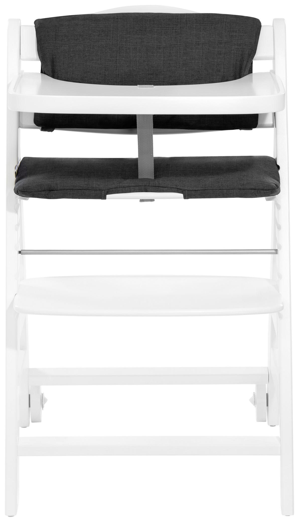 HOCHSTUHL BETA + BOUNCER Grau, Weiß  - Weiß/Grau, Basics, Holz (58/48/83cm) - Hauck