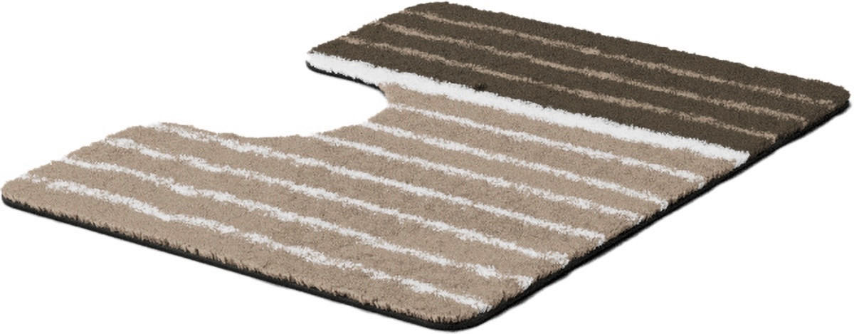 WC-VORLEGER Taupe 50/60 cm  - Taupe, Basics, Kunststoff/Textil (50/60cm) - Grund