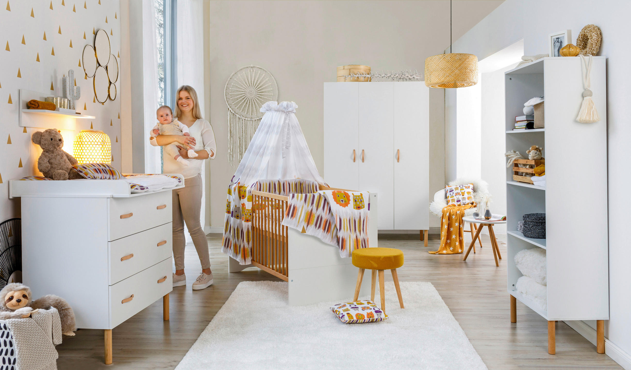 BABYZIMMER Melody White  - Buchefarben/Weiß, Basics, Holz/Holzwerkstoff - Schardt
