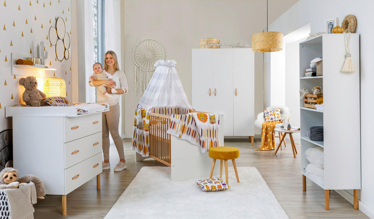 BABYZIMMER Melody White  - Buchefarben/Weiß, Basics, Holz/Holzwerkstoff - Schardt