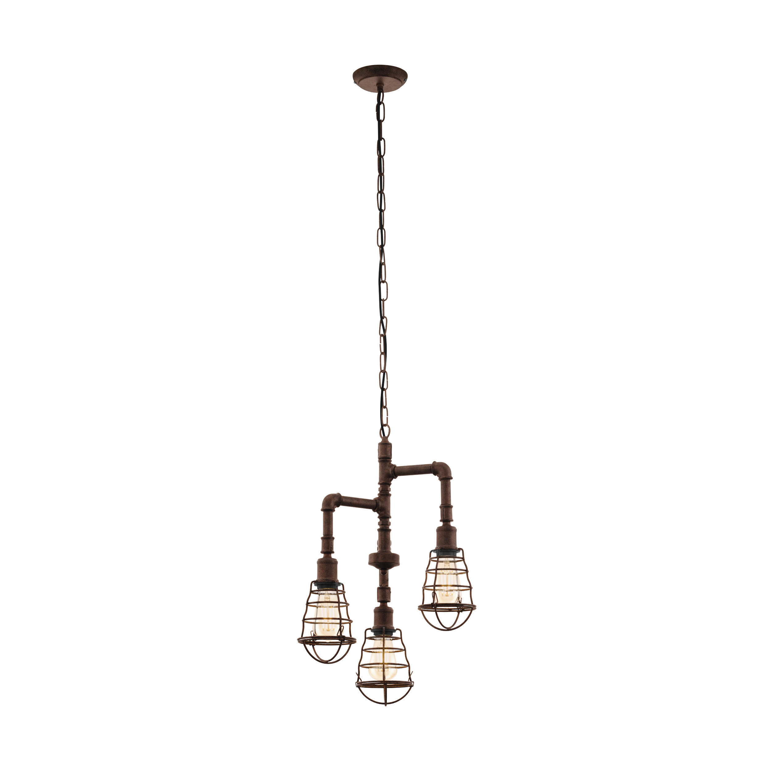 HÄNGELEUCHTE 36/110 cm    - Braun, Konventionell, Metall (36/110cm) - Eglo