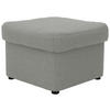 HOCKER Webstoff Silberfarben  - Silberfarben/Schwarz, KONVENTIONELL, Kunststoff/Textil (60/40/60cm) - MID.YOU
