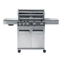 GASGRILL Edelstahlfarben BBQ  - Edelstahlfarben, Basics, Metall (80/87/62.5cm) - CHEF CUISINE