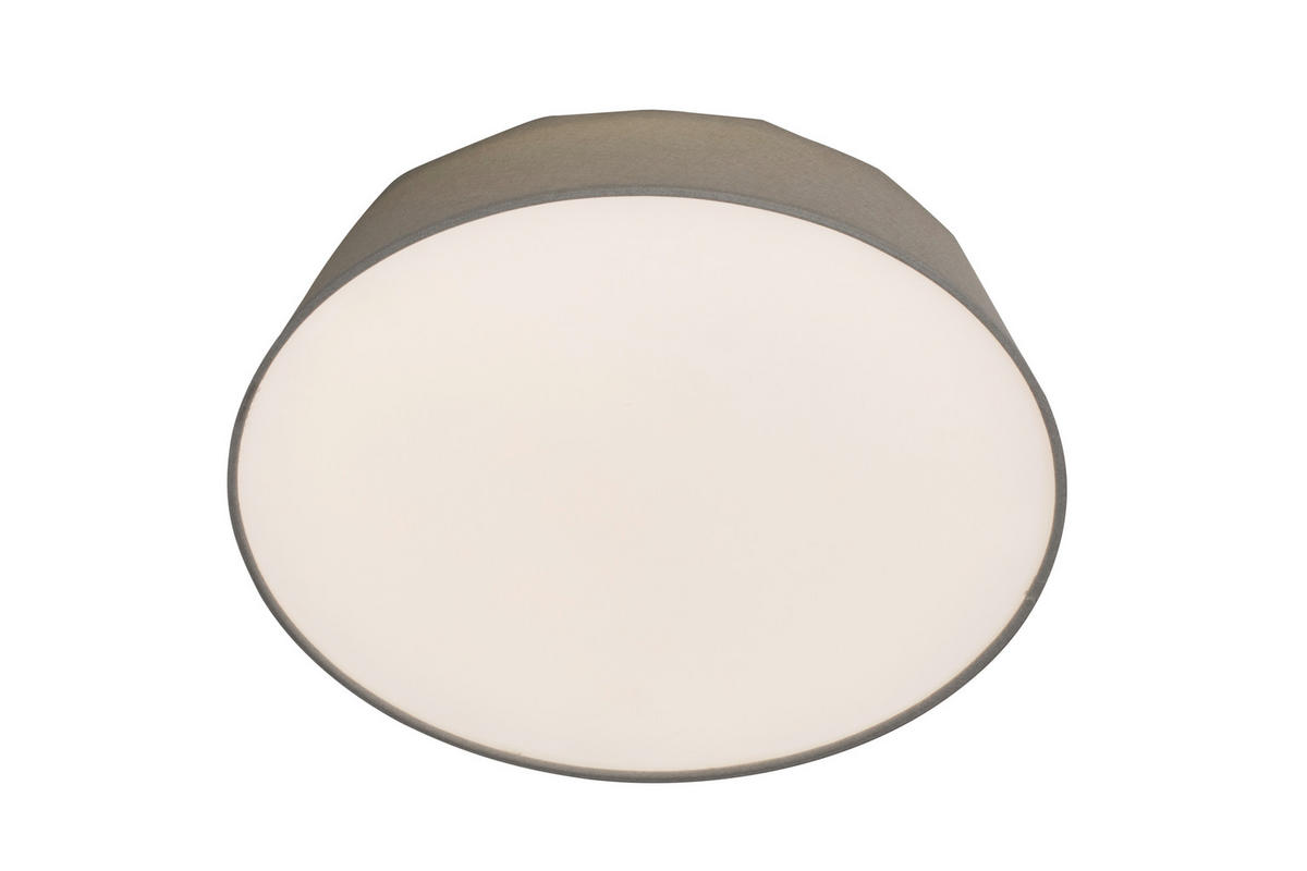 LED-DECKENLEUCHTE 40/12,7 cm   - Hellgrau, Basics, Kunststoff/Textil (40/12,7cm) - Novel