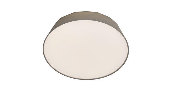 LED-DECKENLEUCHTE 40/12,7 cm - Hellgrau, Basics, Kunststoff/Textil (40/12,7cm) - Novel