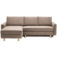 ECKSOFA  in Chenille Braun  170/237 cm  - Eichefarben/Braun, KONVENTIONELL, Holz/Textil (170/237cm) - Sedda