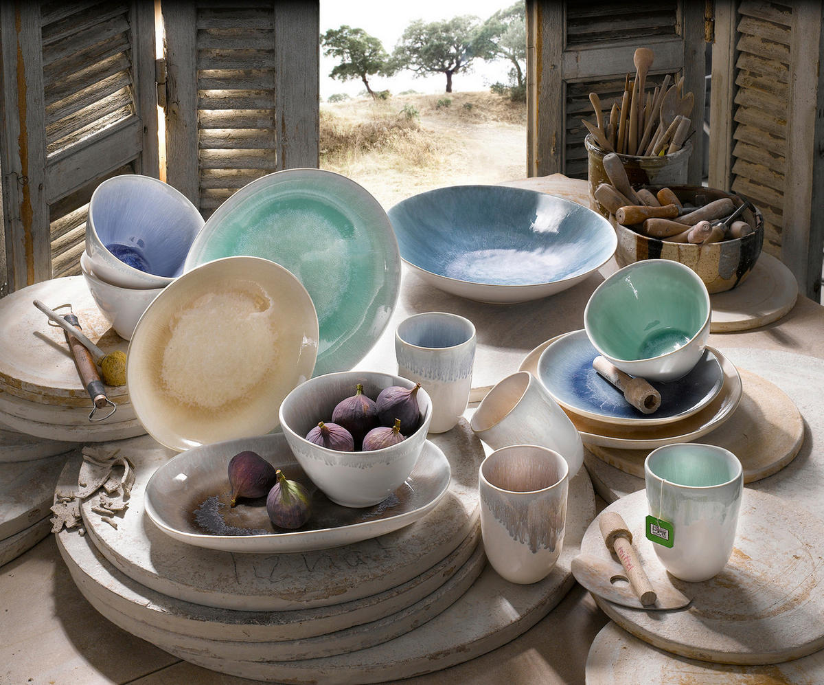 KOMBINOVANÁ SOUPRAVA, 16dílné, kamenina - vícebarevná, Trend, keramika (41/35/34cm) - Creatable