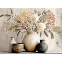 GLASBILD Stillleben, Pflanzen  - Multicolor, Basics, Glas (30/40/1.40cm) - Euroart