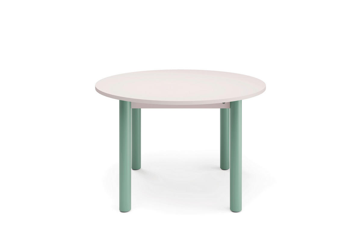 ESSTISCH in Metall, Holzwerkstoff 120/120/76 cm  - Greige/Salbeigrün, Natur, Holzwerkstoff/Metall (120/120/76cm) - Tom Tailor