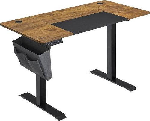 COMPUTERTISCH Braun, Schwarz  - Schwarz/Braun, Basics, Holzwerkstoff/Metall (140/60/72-120cm) - Boxxx