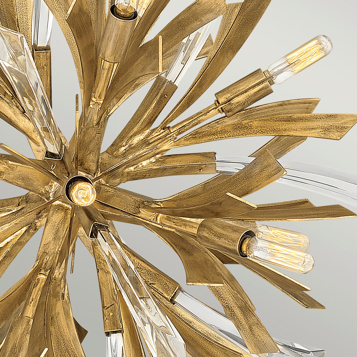 SVJETILJKA VISEĆA  55.9/75.4 cm      Elstead Vida  - zlatne boje, Konvencionalno, staklo/metal (55.9/75.4cm) - Elstead Lighting