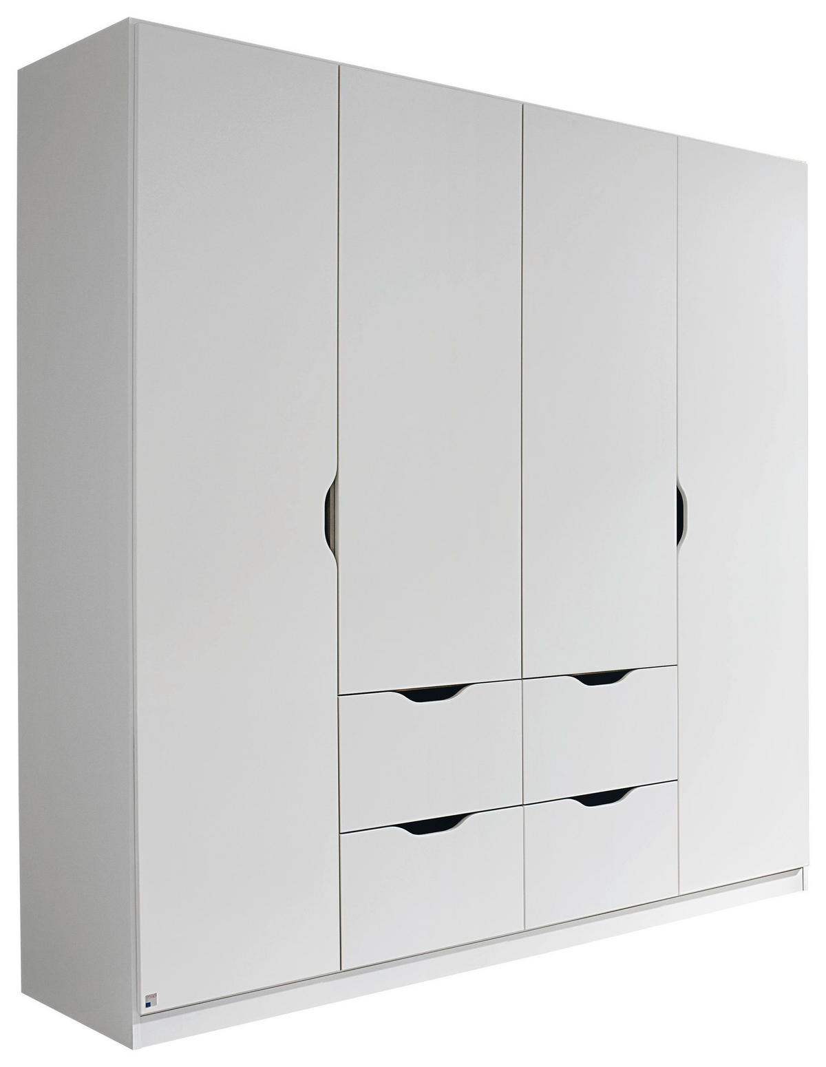 DREHTÜRENSCHRANK 181/197/54 cm 4-türig  - Weiß, MODERN, Holzwerkstoff (181/197/54cm) - Rauch Möbel