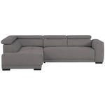ECKSOFA Anthrazit Struktur  - Anthrazit/Schwarz, Design, Kunststoff/Textil (205/284cm) - Xora