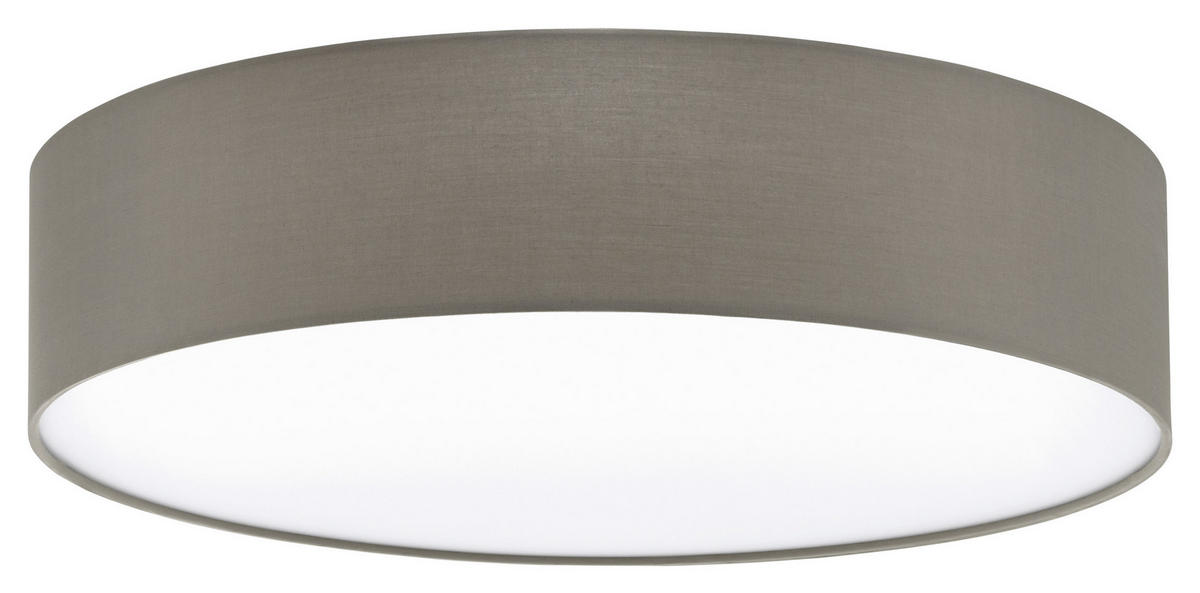 STROPNÉ SVIETIDLO, 57/15 cm  - biela/taupe, Basics, kov/textil (57/15cm) - Eglo