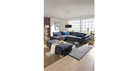 ECKSOFA Türkis, Petrol Chenille  - Türkis/Chromfarben, Design, Textil (313/242cm) - Xora