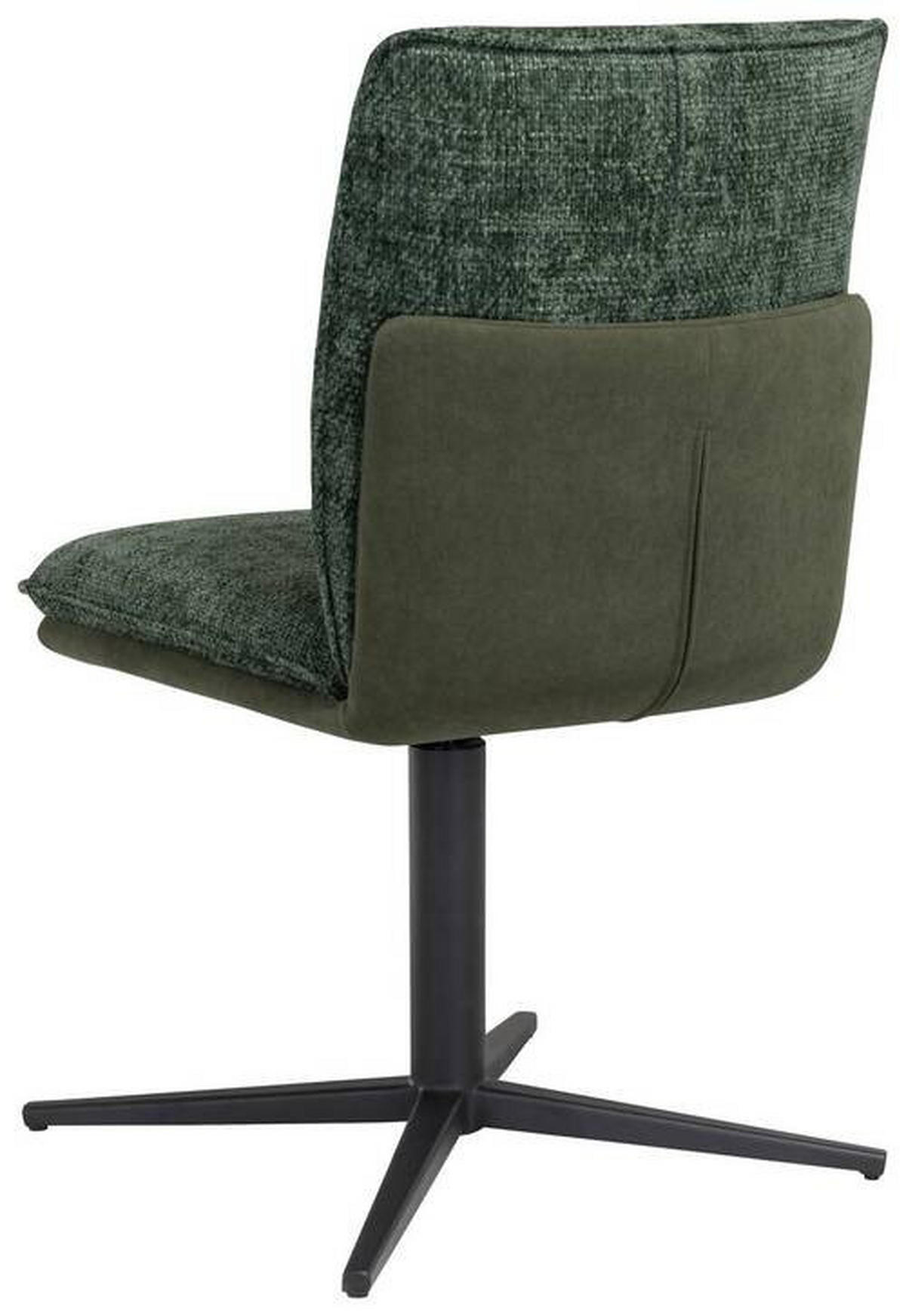 STOL, kovina, tekstil zelena  - črna/zelena, Design, kovina/tekstil (49/85/61.5cm) - Novel