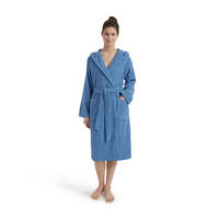 BADEMANTEL L Unisex  - Blau, Basics, Textil (Lnull) - Moeve