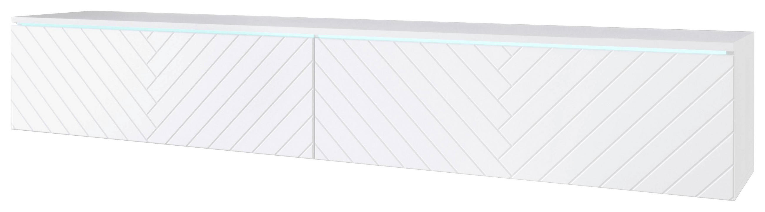 P & B NÍZKA KOMODA, biela, 180/30/33 cm