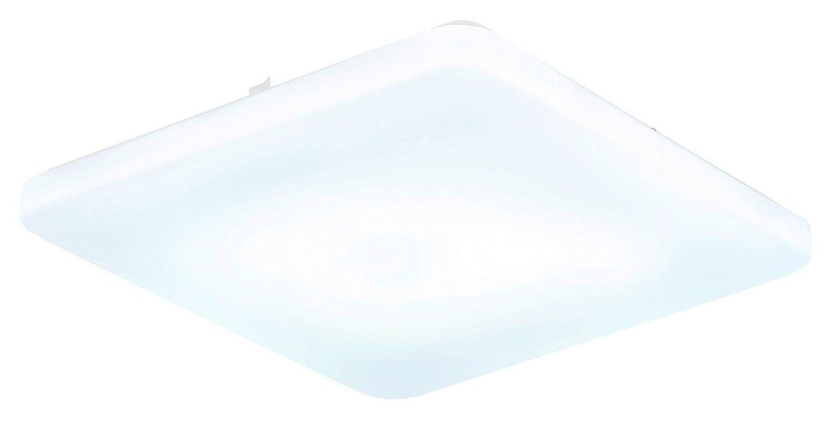 LED-DECKENLEUCHTE Donte 41/41/6 cm  - Opal/Weiß, Design, Kunststoff/Metall (41/41/6cm) - Globo