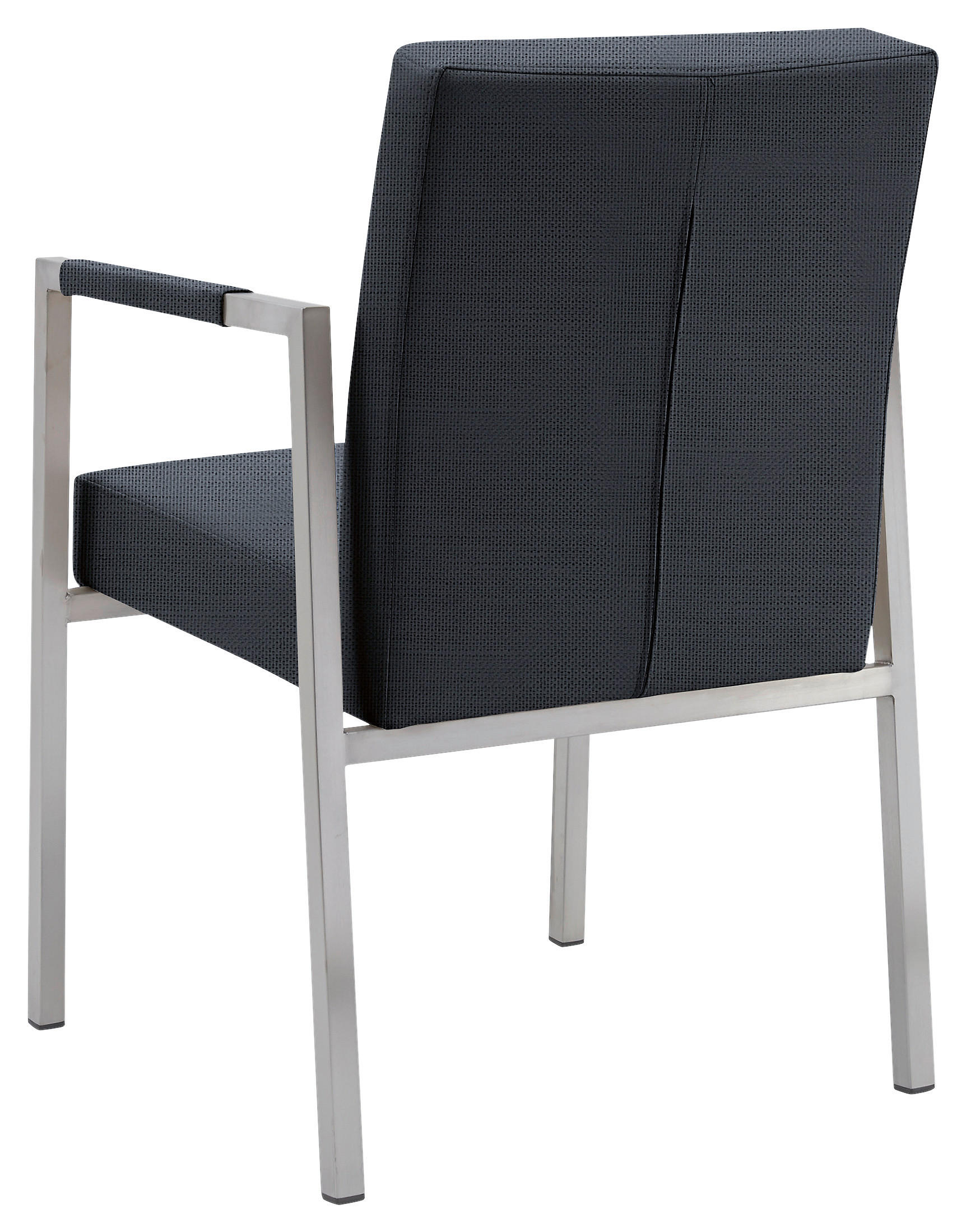 GARTENSTUHL Anthrazit, Edelstahlfarben  - Edelstahlfarben/Anthrazit, Design, Textil/Metall (63,5/87/55cm)