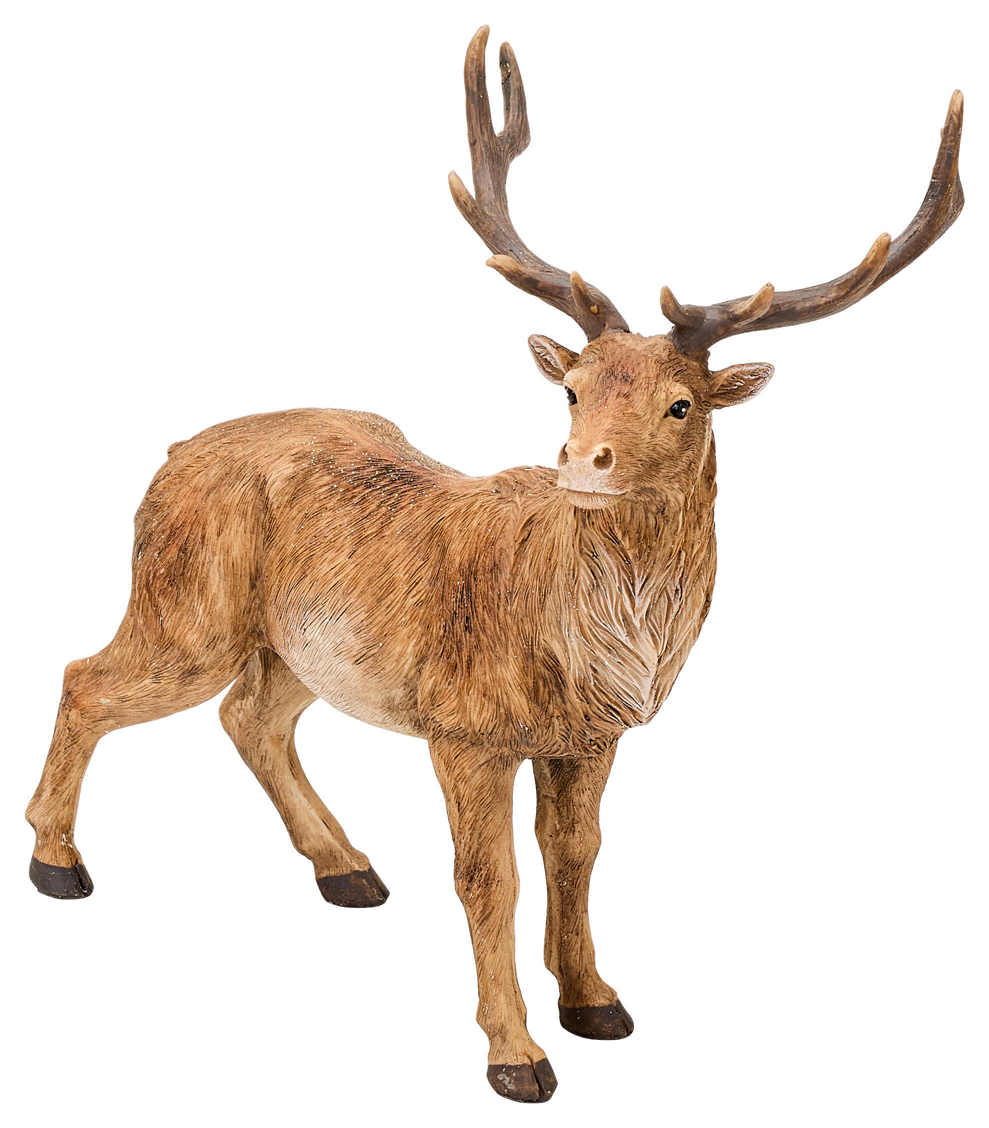 DEKOHIRSCH  - Braun, LIFESTYLE, Kunststoff (28,8/16,7/32,5cm) - X-Mas