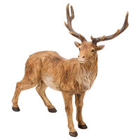 DEKOHIRSCH  - Braun, LIFESTYLE, Kunststoff (28,8/16,7/32,5cm) - X-Mas