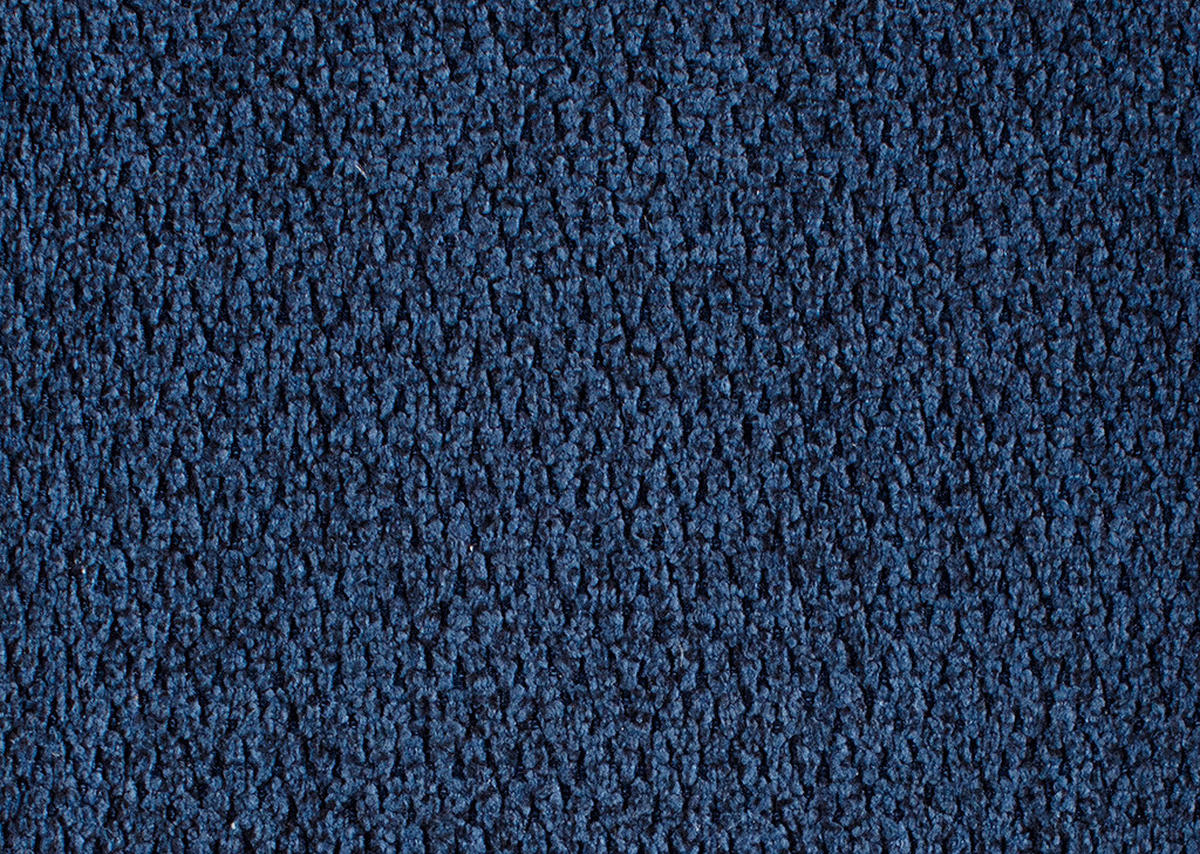 ECKSOFA in Chenille Dunkelblau  310/220 cm  - Schwarz/Dunkelblau, Design, Textil/Metall (310/220cm) - Beldomo Style