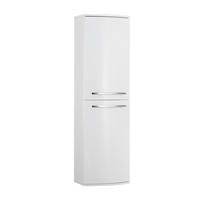 MIDISZEKRÉNY 40/140/33 cm  - króm/fehér, Konventionell, faalapú anyag/fém (40/140/33cm) - Xora