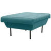 HOCKER Petrol  - Petrol/Schwarz, Design, Textil/Metall (70/45/70cm) - LOOKS by W.Joop