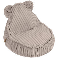 SITZSACK Plüsch Beige 1,10 kilo L  - Beige, Basics, Textil (58/67cm)