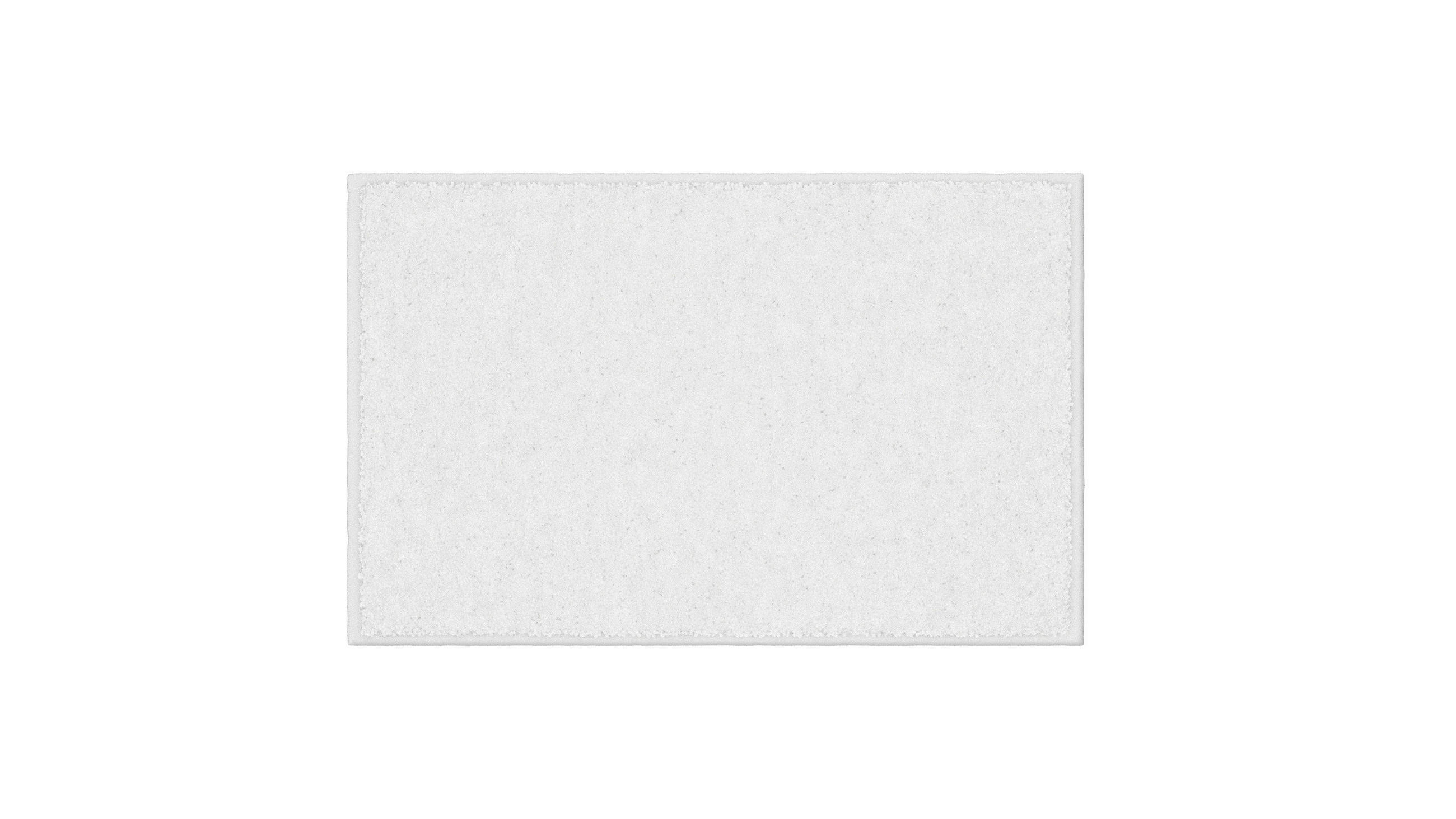 BADTEPPICH ROMAN Weiß 50/80 cm  - Weiß, Basics, Kunststoff/Textil (50/80cm) - Grund