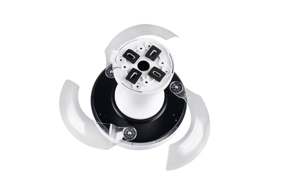 DECKENVENTILATOR - Klar/Weiß, Design, Kunststoff/Metall (30/24cm)