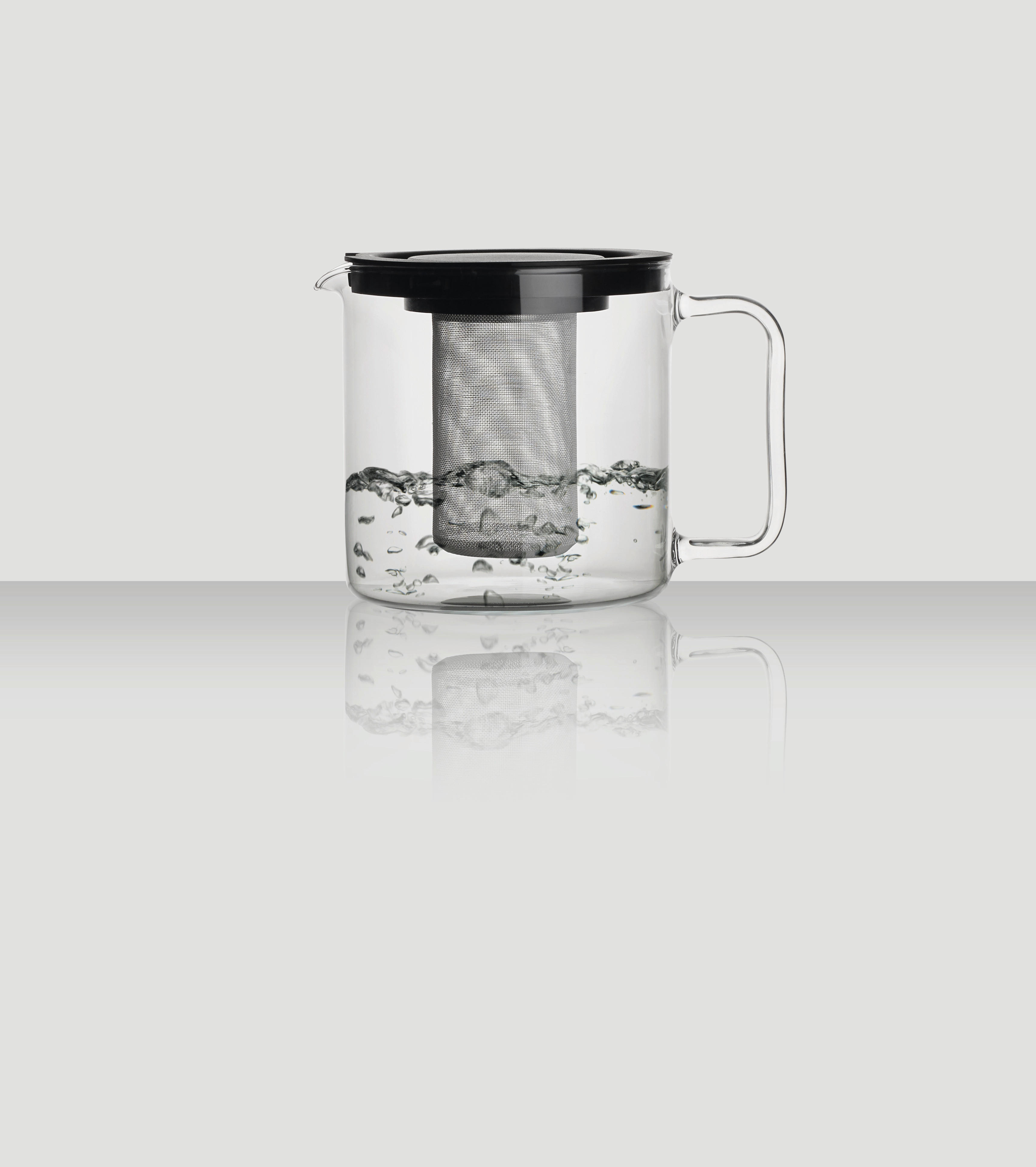 ČAJOVÁ KONVICE 1,3 l  - čiré, Konvenční, kov/plast (1,3l) - Novel