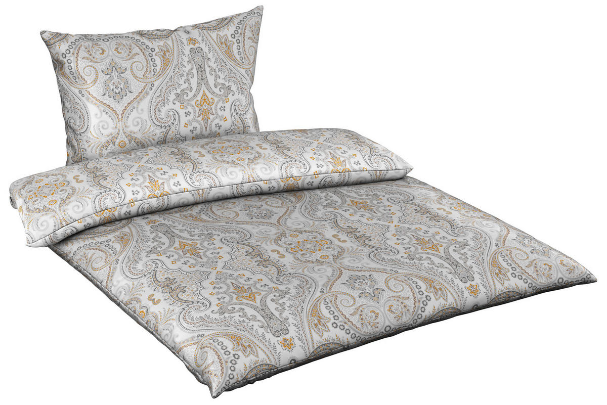 POSTELJNINA ELOISE 200/200 cm saten siva  - siva, Konvencionalno, tekstil (200/200cm) - Esposa