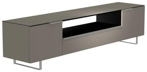 LOWBOARD Grau, Alufarben  210/51/45 cm  - Alufarben/Grau, Design, Glas/Holzwerkstoff (210/51/45cm) - Moderano